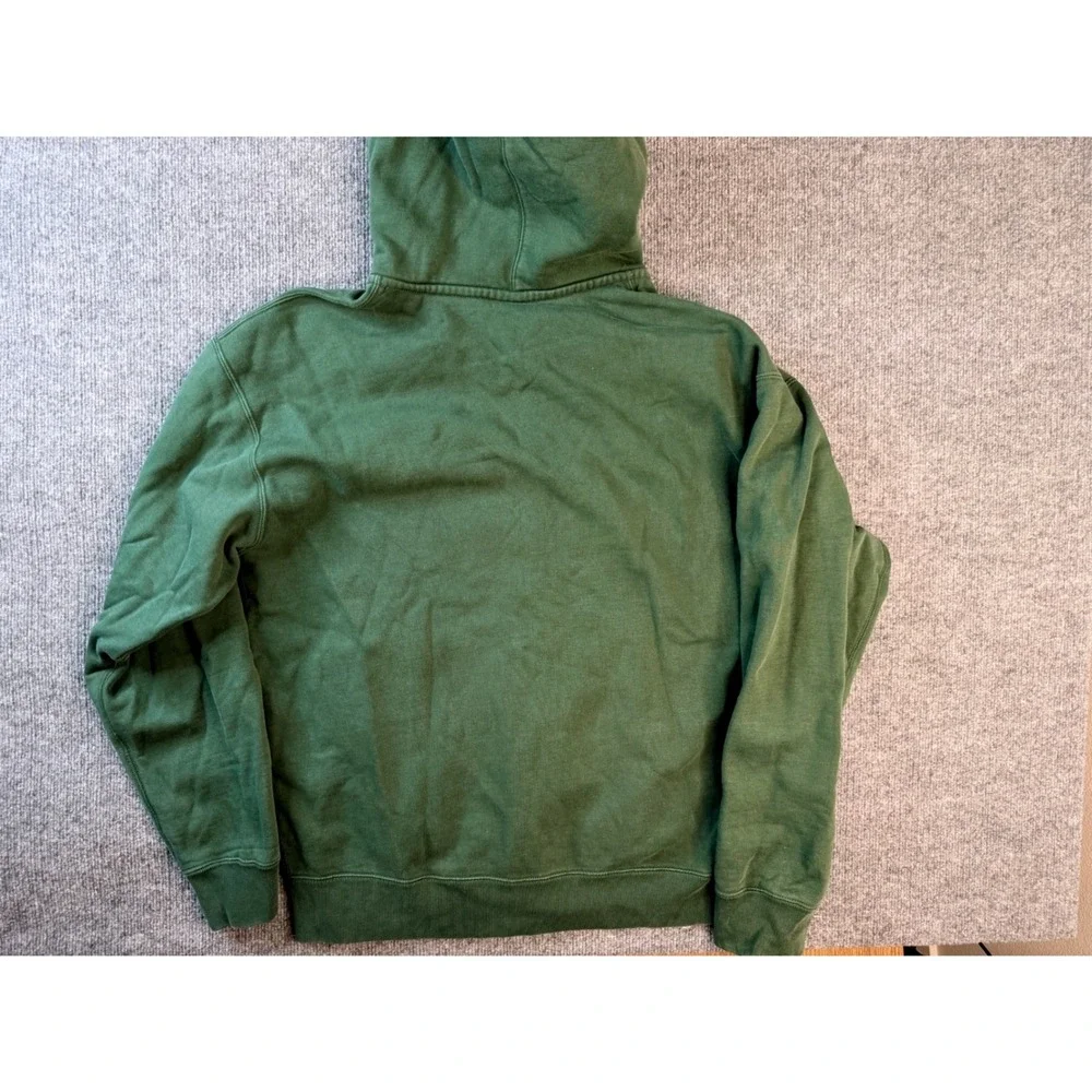 Nike‎ Zip Up Hoodie Mens Large Tall Green Fleece Sweatshirt Embroidered Swoosh L